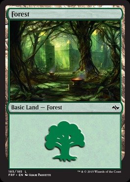 Magic: the Gathering - Forest (185/185) - Fate Reforged