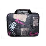 Sony DVP-FX930/P 9-Inch Portable DVD Player Carrying CaseCrown Double Memory Foam Thin Netbook Case Bag (News Style)