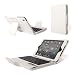 Poetic KeyBook Removable Bluetooth Keyboard Case for iPad Mini White (With Auto Sleep/Wake Function) (3 Year Warranty from Poetic)
