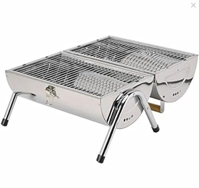 Outdoor Gourmet Stainless Steel Mini Charcoal Grill