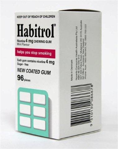 Habitrol Nicotine Gum 4mg Mint 96 Pieces Buy 1 Box or MORE!