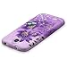 Fosmon DURA Series Design TPU Protective Skin Case for Samsung Galaxy S4 / S IV (Purple Flower)
