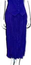 Long Broomstick Skirt, Royal Blue