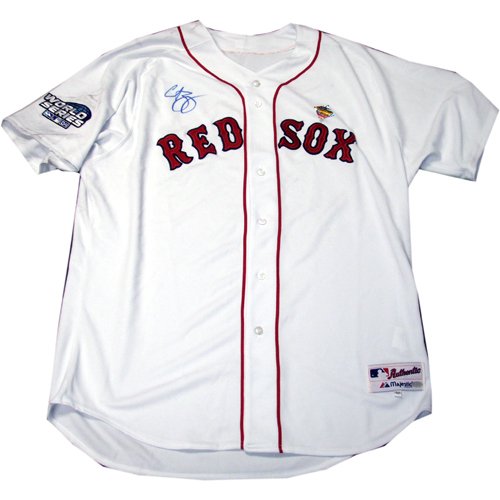 Steiner Sports MLB Boston Red Sox Curt Schilling 2004 World Series Home Red Sox Jersey (No Number On Back)