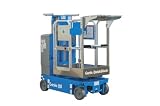 Genie QS-12W QuickStock Warehouse Aerial Work Platforms with Stockpicker Rear Parcel Tray, 208