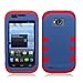 AIMO Progressive Combat Armor Case for ZTE Savvy Z750C [Straight Talk, Net10] - (Red / Blue)