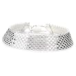 Sterling Silver 8 Rows Solid Bismarck Bracelet 7.5"