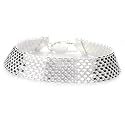 Sterling Silver 8 Rows Solid Bismarck Bracelet 7.5"
