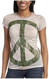 Realitee Juniors Short Sleeve Big Peace Sign Tee