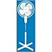 Continental Electric Continental Stand Fan 16' Oscillating 3 Speed