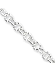 Sterling Silver 3.75mm Oval cable chain 16 Inches