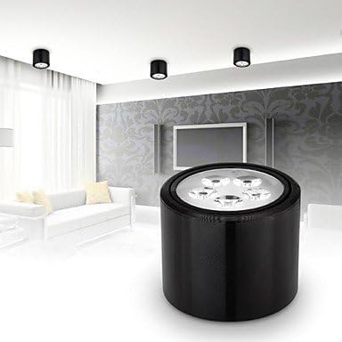 5W Led Flush Mount Lights Cylinder Shape Adjustable. ( Color : White , Light Source Color : Warm White )