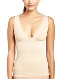41OMFj9HNeL. SL160  Dr. Rey Shapewear Womens Seamless Elite Plunge Singlet, Nude, Large