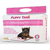 Puppy Trail Training Pads for Puppies and Dogs, Pink - 50 Pack
