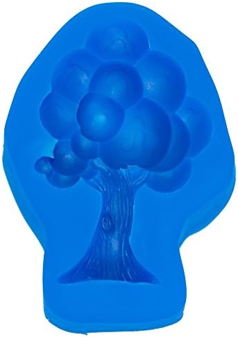 First Impression Molds B252 Cartoon Tree 3 Silicone Cake Decorating Mold, Large, Blue