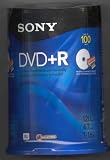 Sony DVD+R Printable DVDs 100 Pack