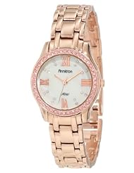Armitron Womens 75/5039MPRG Swarovski Crystal Accented Rosegold-Tone Bracelet Watch