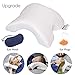 LOCYOP Sleeping Pillow Slow Rebound Pressure ice Silk Memory Foam Travel Couple Arched Shaped arm U Shaped Pillow Providing Comfort and Support for The arm and Head (Eye Mask and Ear Plugs)
