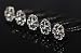 Package of 12 Rhinestone Hair Jewelry- Fashionable Hair Pins for Weddings, Proms, or Special Events