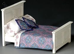 1:24 Miniature Blue Pink Quilt Kit by Lindee's Little Linens
