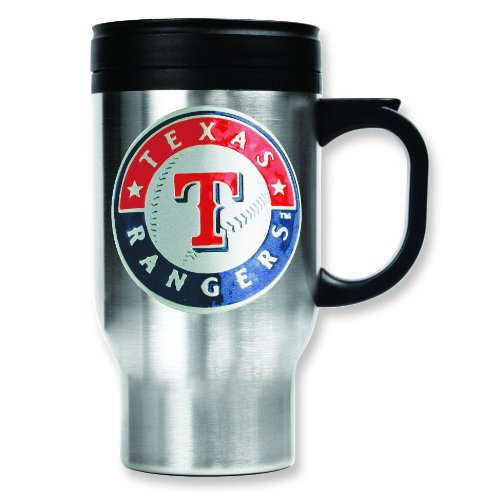 MLB Texas Rangers Stainless Steel Travel Mug 16oz