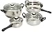 KittAmor 7 Piece Roma Stainless Cookware Set