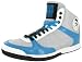 DIESEL Jeans Deep Mens Hi Top Patent Leather Fashion Athletic Sneaker Shoe Silver Blue