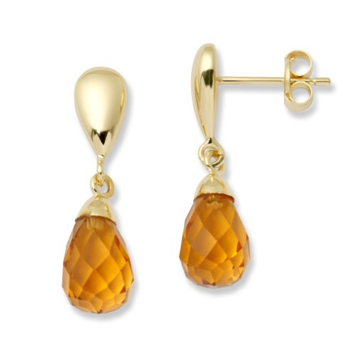 Miore MA122EY Ohrringe 18 Karat (750) Gelbgold mit Citrin ca.4,25Ct Preisvergleich