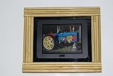 Voclan Digital Photo Frame 8LCD by SHARP. Includes 8x10 bamboo looking frame. Fits most 8x10 picture frames for future decor changes.Superior 800x600 resolution. Plug & Play (No computer needed for digital photos=no viruses). Play MP3 & videos. FREE shipping for FATHERS DAY
