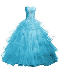  Sweetheart  Organza  Ball Gown Prom Dress/Quinceanera Dress  With Rhinestones