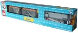 Trackmaster Railway System - Thomas and Friends Motorized Road and Rail Battery Powered Tank Engine : Dennis the Exceptionally Lazy Diesel Engine with 2 Freight Wagons