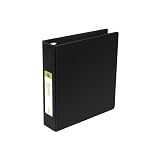 Wilson Jones 368 Line Basic Round Ring Binder, 2-Inch Capacity, 8.5 x 11 Inch Sheet Size, Black, 12 Binders (1 Case) (W368-44NB)