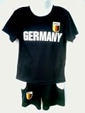 Kinder Trikot-Set 'Germany', T-Shirt + Hose, zur EM 2012, schwarz, Fussball Fanartikel