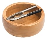 Pinzon Nutcracker With Round Wooden Tray