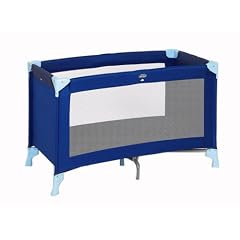 Babideal 21192440 - Reisebett, love blue, 60 x 120cm, inklusive faltbarer Matratze, Gewicht nur 7kg