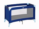 Babideal 21192440 - Reisebett, love blue, 60 x 120cm, inklusive faltbarer Matratze, Gewicht nur 7kg