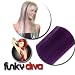 Hairaisers Funky Diva - Colour Flash 16 inch Highlight Hair Extensions - Purple