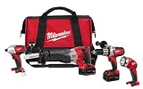 Factory-Reconditioned Milwaukee 2692-84 18-Volt Cordless M18 Lithium-Ion 4-Tool Combo Kit