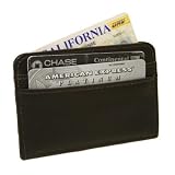 Small Leather Goods Slim Business Card Case in Chocolate