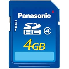 Panasonic RP-SDN04GE1A SDHC Speicherkarte 4GB Geschwindigkeitsklasse 4 (15 MB/sek Transferrate)
