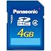 Panasonic RP-SDN04GE1A SDHC Speicherkarte 4GB Geschwindigkeitsklasse 4 (15 MB/sek Transferrate)