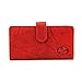 Buxton Leather Heiress Tab Checkbook Cover & Credit Card Holder