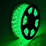Free Shipping Christmas Xmas New Year Lighting LED Rope Light 50ft Green w/ Connector