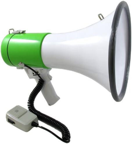 Professional Megaphone Blowhorn with Siren, Bluetooth, Recording Function, USB / SD Reader and Aux In Jack (No Rechargeable Battery Included)