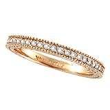 Diamond Eternity Wedding Ring Band in 14K Rose Gold (0.31ctw)