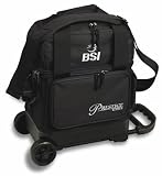 BSI 1 Ball Roller Bowling Bag Black/Silver