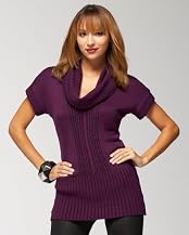 Cowl Neck Tunic Sweater - Web Exclusive