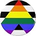 Straight Ally Flag Symbol 1.25â€ Button Pin Hetero Support Gay Rights Marriage