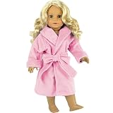 18 Inch Doll Clothes/clothing Fits American Girl Dolls - Soft Pink Doll Robe 18