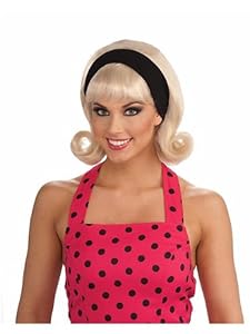 50s Blonde Flip Headband Wig